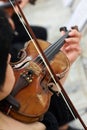 Women Violinist Playing Classical Violin Royalty Free Stock Photo