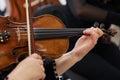 Women Violinist Playing Classical Violin Royalty Free Stock Photo