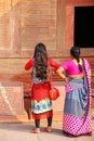 Women visiting Fatehpur Sikri in Uttar Pradesh, India