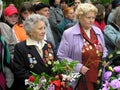 Women war veterans at the Victory Day parade