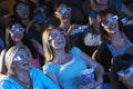 Women Watching 3D Movie In Theater