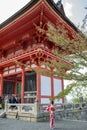 Women wearing kimonos at Kiyomizu-dera Temple in Kyoto Royalty Free Stock Photo