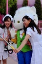 Women is wearing nurse cloth in halloween party universal studio japan