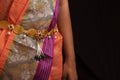 Women wearing traditional golden Traditional Waist Belt or Kamarpatta