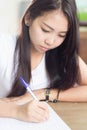 Women White T-Shirt Writing Royalty Free Stock Photo