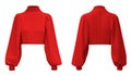 Women wool sweater. Trendy women\'s clothing. Knitted apparel
