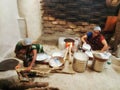 Women at work at Chulha village restaurant