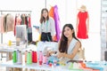 Women at work are fashion designers and tailors