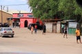 Street market scene in maun, botswana