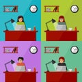 Women working in the office