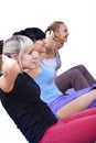 Women working out in gym Royalty Free Stock Photo