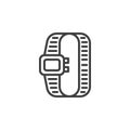 Women wrist watch line icon