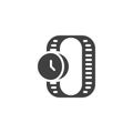 Women wrist watch vector icon