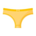 Women yellow sport pantie. Fashion concept