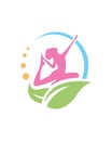 Women yoga wellness 2 vector beauty abstract