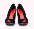 Womens black shoes with high heels