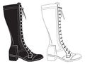 Womens boots Royalty Free Stock Photo