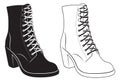 Womens boots Royalty Free Stock Photo
