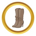 Womens boots high heel icon