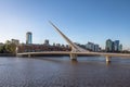 Womens Bridge Puente de la Mujer in Puerto Madero - Buenos Aires, Argentina Royalty Free Stock Photo