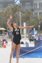 Womens Collegaite Beach Volleyball 2021 XVI Royalty Free Stock Photo