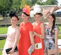 Womens fashion at Royal Ascot Races Royalty Free Stock Photo