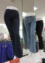 Womens jeans display Royalty Free Stock Photo