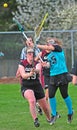 Women lacrosse Royalty Free Stock Photo