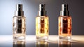 A womens perfume elegantly presented in a glass bottle Royalty Free Stock Photo