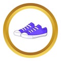 Womens purple sneakers icon