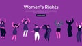 Womens Rights web landing page template