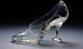 Womens shoes with transparent glass detailing offer elegance Creating using generative AI tools