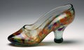 Womens shoes with transparent glass detailing offer elegance Creating using generative AI tools