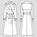 Womens trench coat Royalty Free Stock Photo