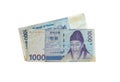 1000 Won Korea money