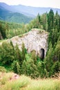 Wonder Bridges natural phenomena in Rhodopi Mountain, Bulgaria