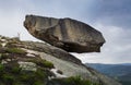 Wonder of Nature. Hanging Stone Kjeragbolten