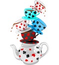 Wonder Tea Party pyramid Royalty Free Stock Photo