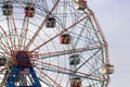 Wonder Wheel at the Coney Island Astroland Park Royalty Free Stock Photo