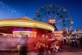 Wonder Wheel in Coney Island Luna Park, Brooklyn, New York Royalty Free Stock Photo