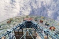 Wonder Wheel is a hundred and fifty foot eccentric wheel