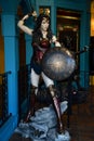 Wonder Woman statue at Louis Tussauds Waxworks at Clifton Hill at Niagara Falls in Ontario, Canada Royalty Free Stock Photo