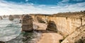 Wonderful aerial view of 12 Apostles in Victoria, Australia Royalty Free Stock Photo