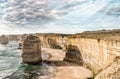 Wonderful aerial view of 12 Apostles in Victoria, Australia Royalty Free Stock Photo