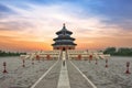 Wonderful and amazing Beijing temple - Temple of Heaven in Beijing, China. Hall of Prayer for Good Harvest..