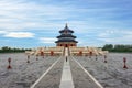 Wonderful and amazing Beijing temple - Temple of Heaven in Beijing, China. Hall of Prayer for Good Harvest..