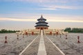 Wonderful and amazing Beijing temple - Temple of Heaven in Beijing, China. Hall of Prayer for Good Harvest.. Royalty Free Stock Photo