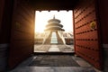 Wonderful and amazing Beijing temple - Temple of Heaven in Beijing, China. Hall of Prayer for Good Harvest