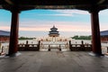 Wonderful and amazing Beijing temple - Temple of Heaven in Beijing, China. Hall of Prayer for Good Harvest..