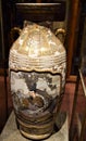 Wonderful and ancient oriental vase, preserved in the Stibbert villa museum, in Florence.